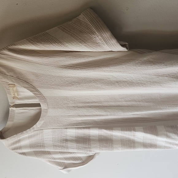 Altar'd State Cream And Tan Striped Mini Dress, Size M - Picture 4 of 8